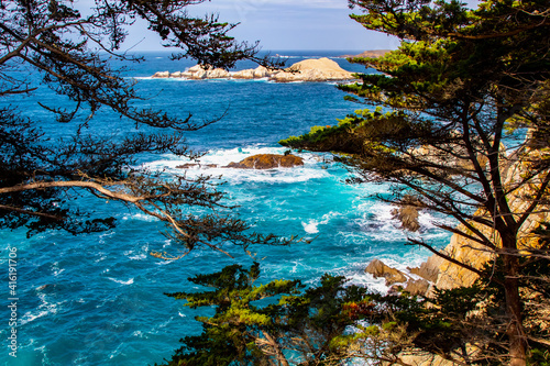 Fototapeta Naklejka Na Ścianę i Meble -  A view of Monterey Bay
