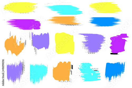 splash watercolor. Grunge texture. Brush  strokes texture. Vector paint. Stock image. EPS 10.