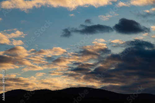 light and dark clouds in the sky