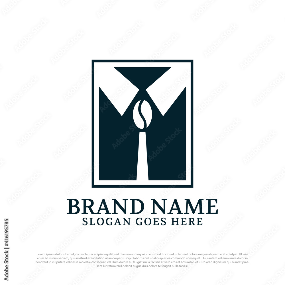 Elegance Coffee shop logo design template, executive beverage restaurant premium vector Elegance Coffee shop logo design template, executive beverage restaurant premium vector