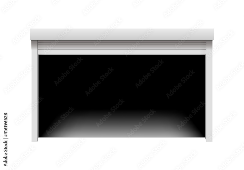 Roller shutter door vector illustration ( opened) Roller shutter door vector illustration ( opened)