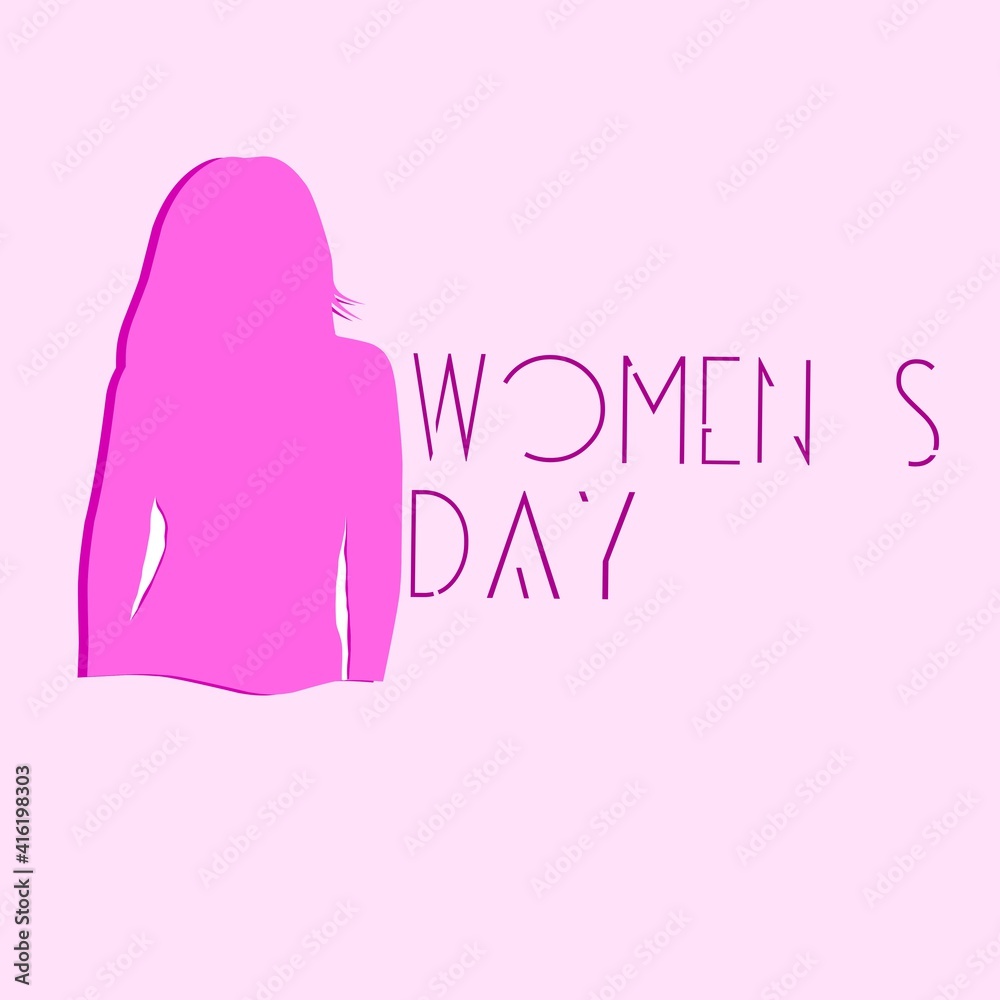 Illustration happy women's day