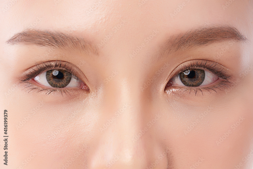 close up of beauty asia woman eye close up of beauty asia woman eye