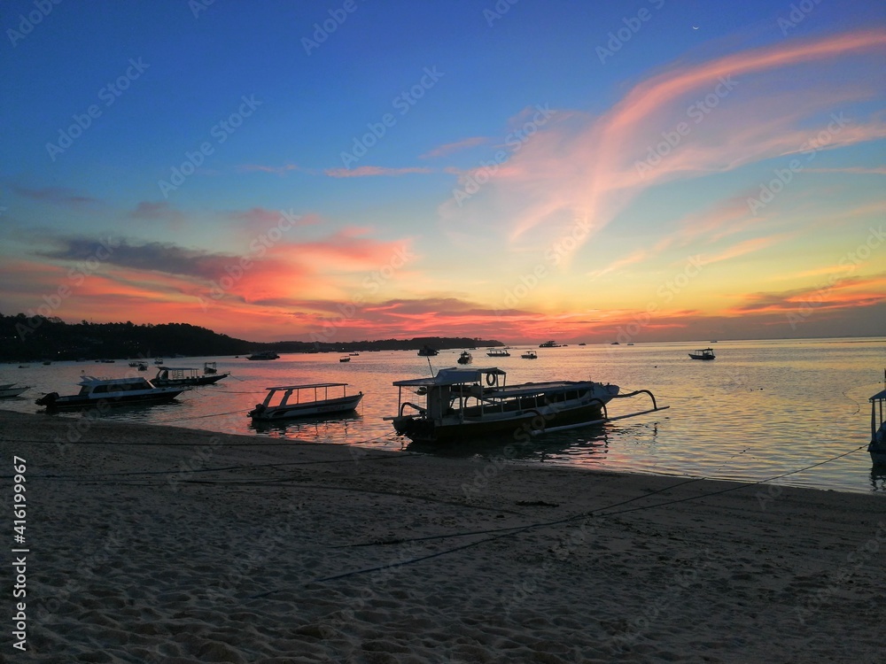 Obraz premium sunset Indonesia