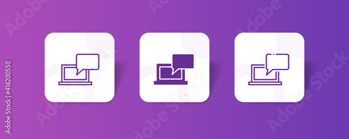 notebook pop up message notification pixel perfect icon set bundle in line, solid, glyph, 3d gradient style © kuricon