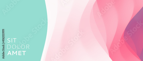 Abstract background with dynamic effect. Trendy gradients. 3D vector Illustration for advertising, marketing or presentation.