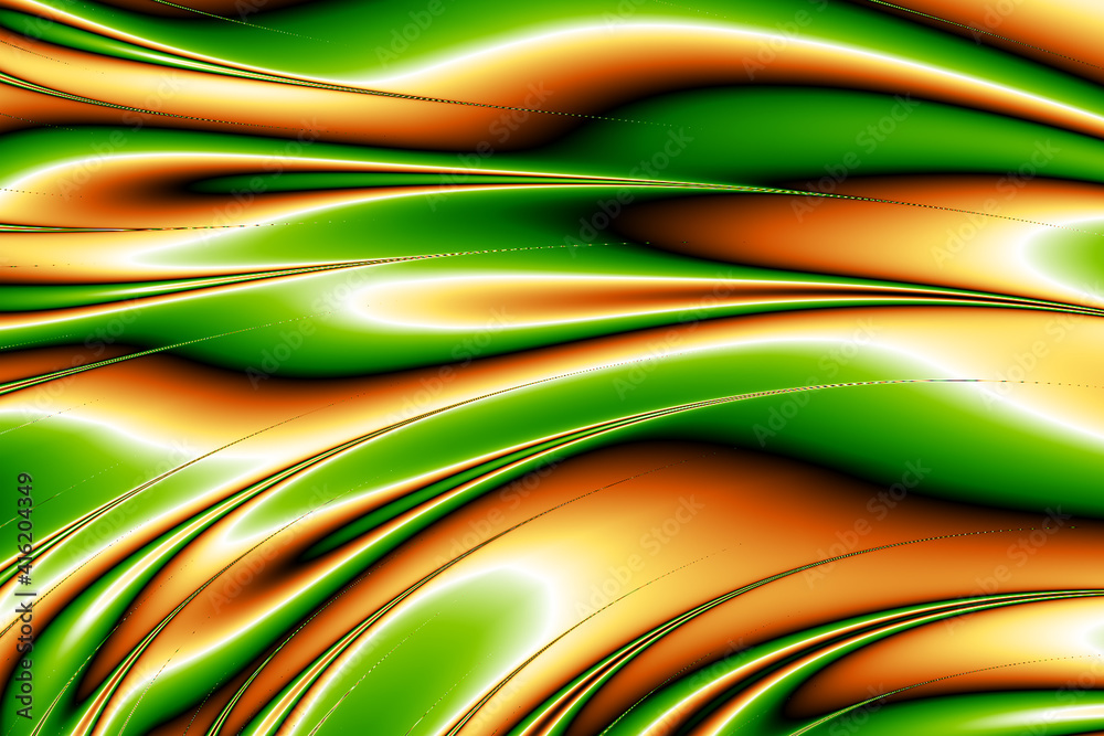 Green orange abstract textured background. Very Beautiful shape. Top view.