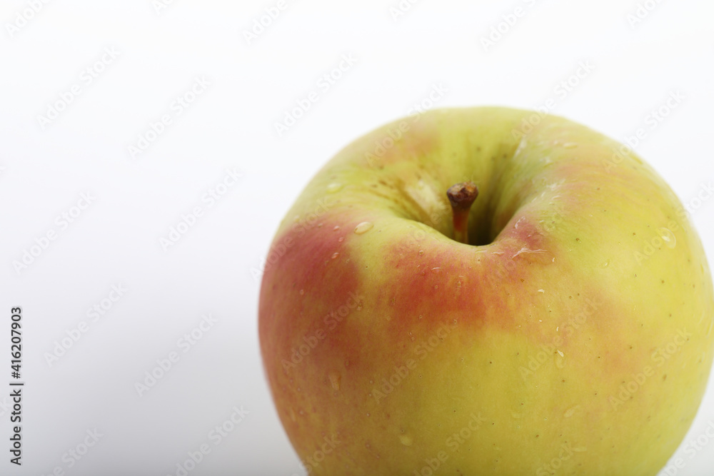 Red yellow apple isolated in white background Red yellow apple isolated in white background