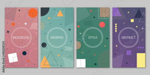 Background Memphis Style Abstract