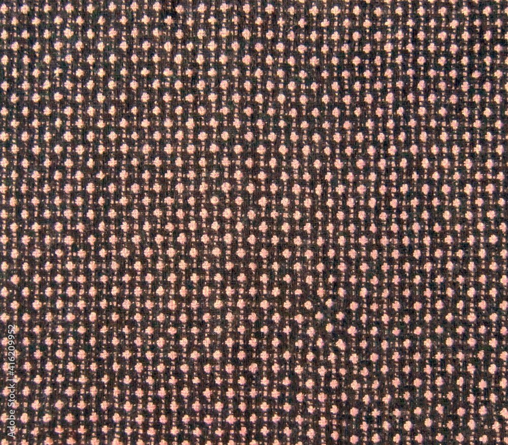 brown Tweed fabric texture with pink boucle, woven textile background