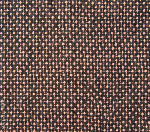Canvas Print brown Tweed fabric texture with pink boucle, woven textile background