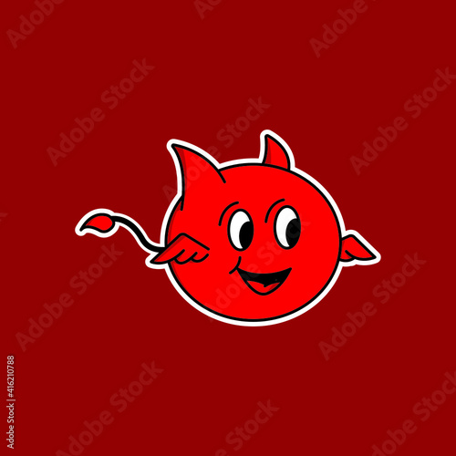 devil ball cartoon character