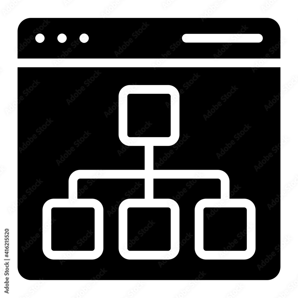 Vector design of web algorithm icon Vector design of web algorithm icon