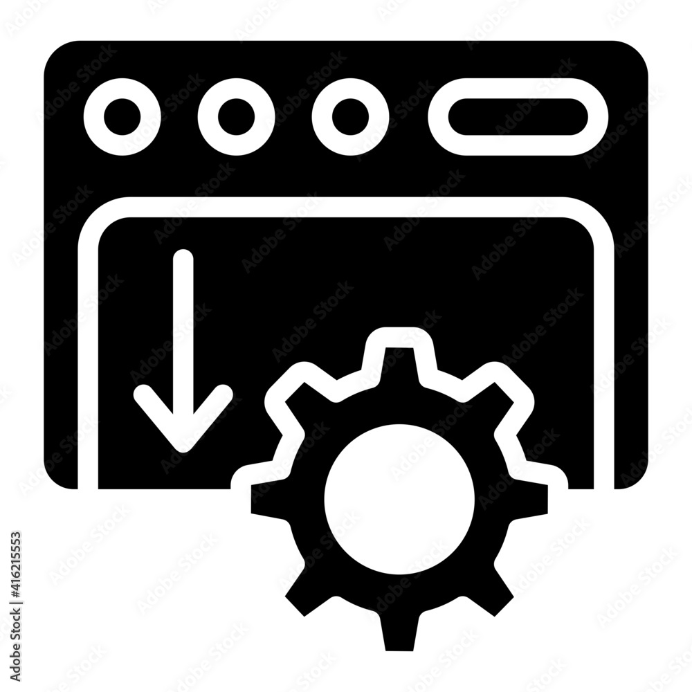An Icon design of web management An Icon design of web management