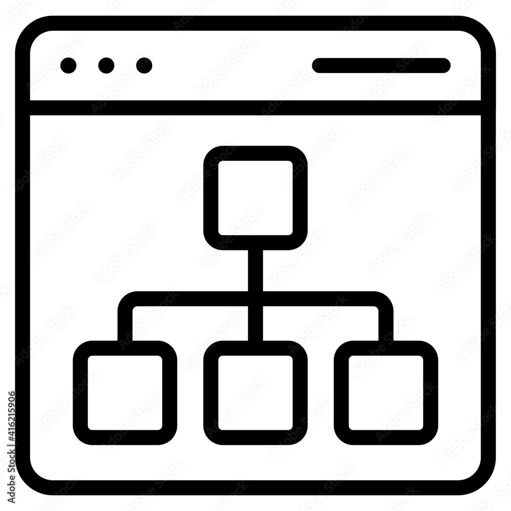 Vector design of web algorithm icon Vector design of web algorithm icon