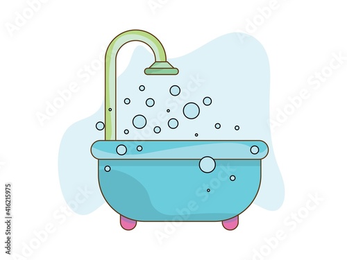 Bathroom cover Modern trendy design. Vector illustration.