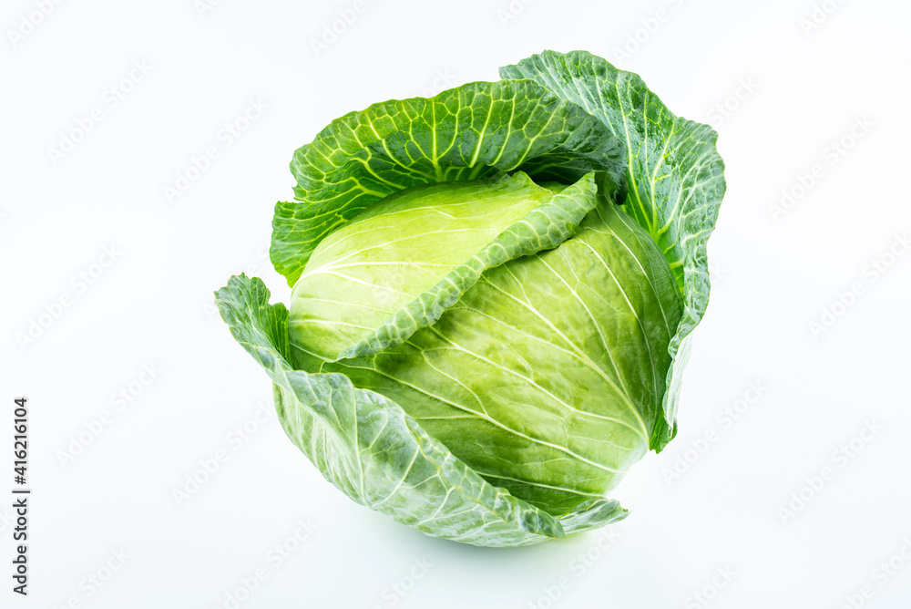 Fototapeta premium A cabbage on white background