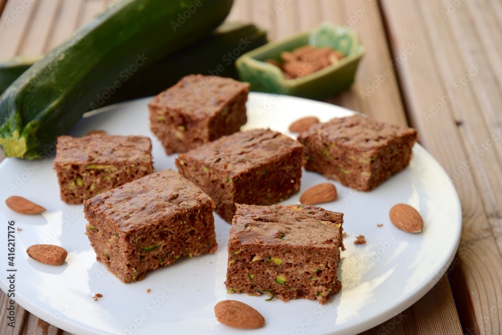 Gluten free almond chocolate zucchini brownies Gluten free almond chocolate zucchini brownies