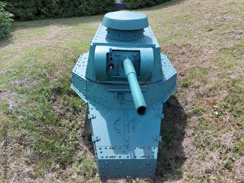 Part of big cannon of World War II Part of big cannon of World War II
