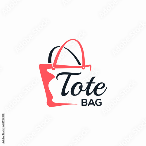 Tote bag logo abstract monogram 