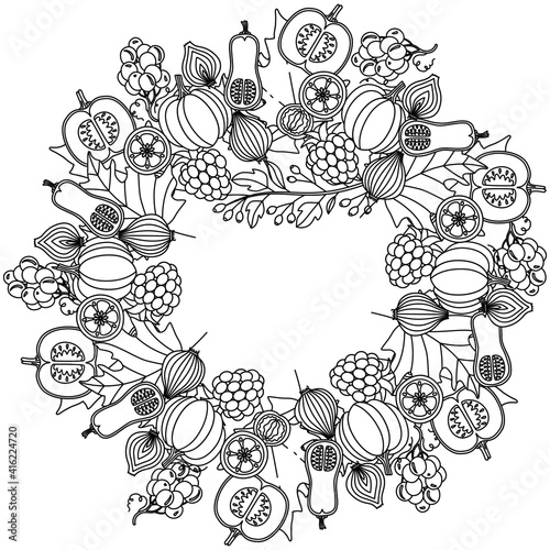 Simple Mandala Shape for Coloring. Vector Mandala. Circular. Flower. Oriental. Coloring Book Page. Outline.
