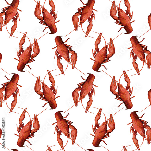 Seamless pattern with red c...