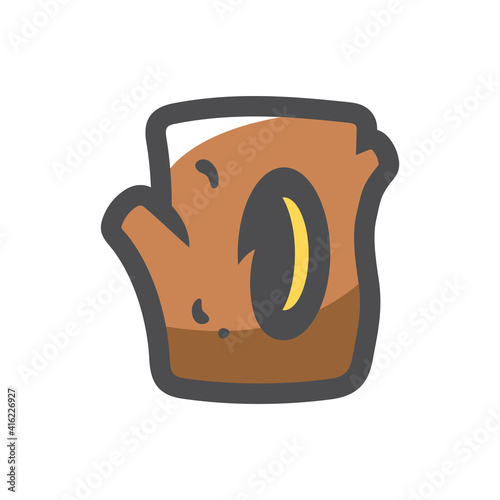 Tree Hollow Hole in wood Vector icon Cartoon illustration