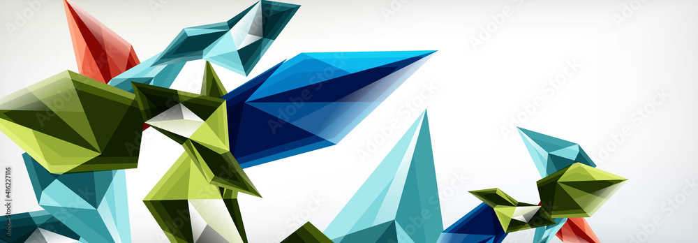 Vector 3d triangles and pyramids abstract background for business or technology presentations, internet posters or web brochure covers Vector 3d triangles and pyramids abstract background for business or technology presentations, internet posters or web brochure covers