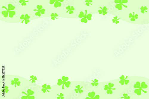 St patrick's day vector concept: Clover pattern background