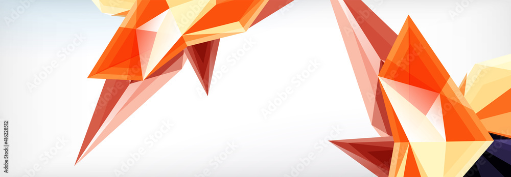Vector 3d triangles and pyramids abstract background for business or technology presentations, internet posters or web brochure covers Vector 3d triangles and pyramids abstract background for business or technology presentations, internet posters or web brochure covers