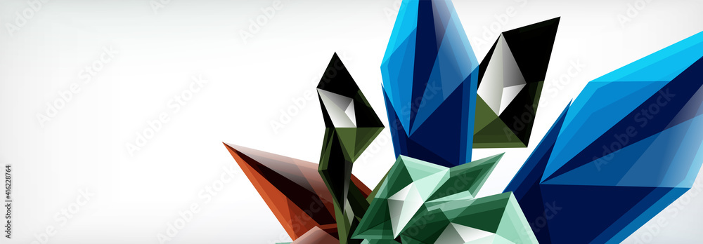 Vector 3d triangles and pyramids abstract background for business or technology presentations, internet posters or web brochure covers Vector 3d triangles and pyramids abstract background for business or technology presentations, internet posters or web brochure covers