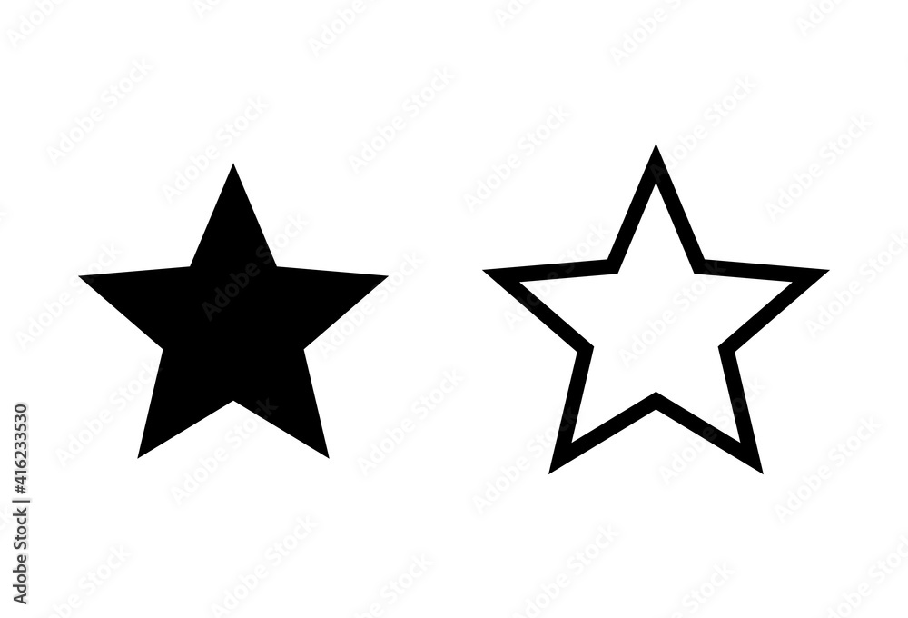 Star Icon set. rating icon vector. favourite star icon Star Icon set. rating icon vector. favourite star icon