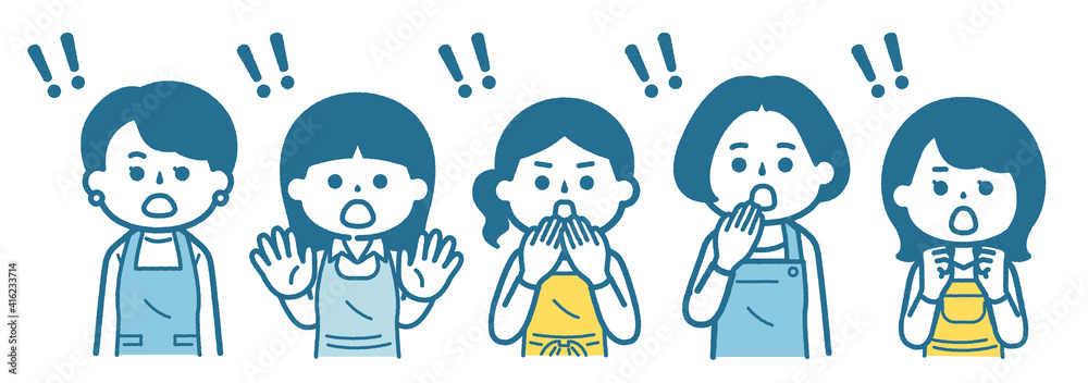 Surprised housewives Surprised housewives