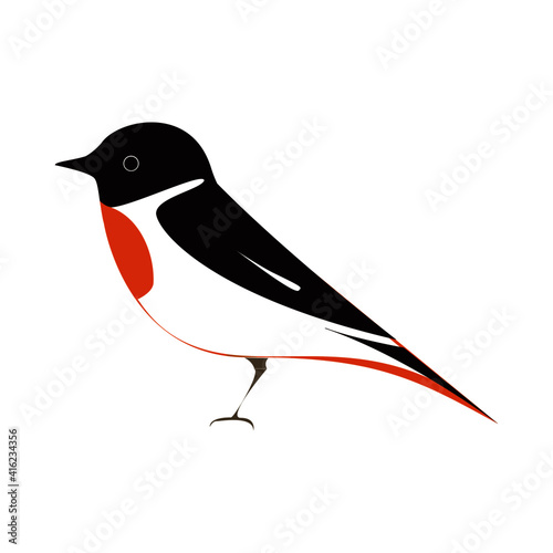 illustration of  Siberian Stonechat