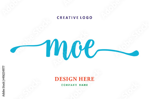 MOE lettering logo is simple, easy to understand and authoritative