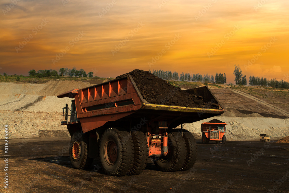 Coal mining. The truck transporting coal, Thailand. Coal mining. The truck transporting coal, Thailand.