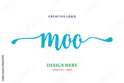 MOO lettering logo is simple, easy to understand and authoritative