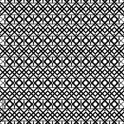 Vector abstrack line ornament seamless pattern background. 