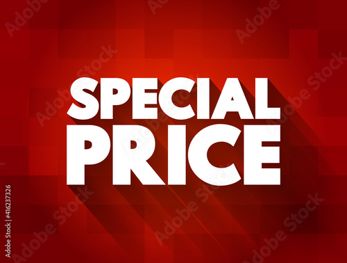 Special Price text quote, concept background