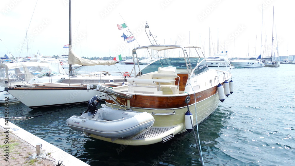 yacht in the harbor