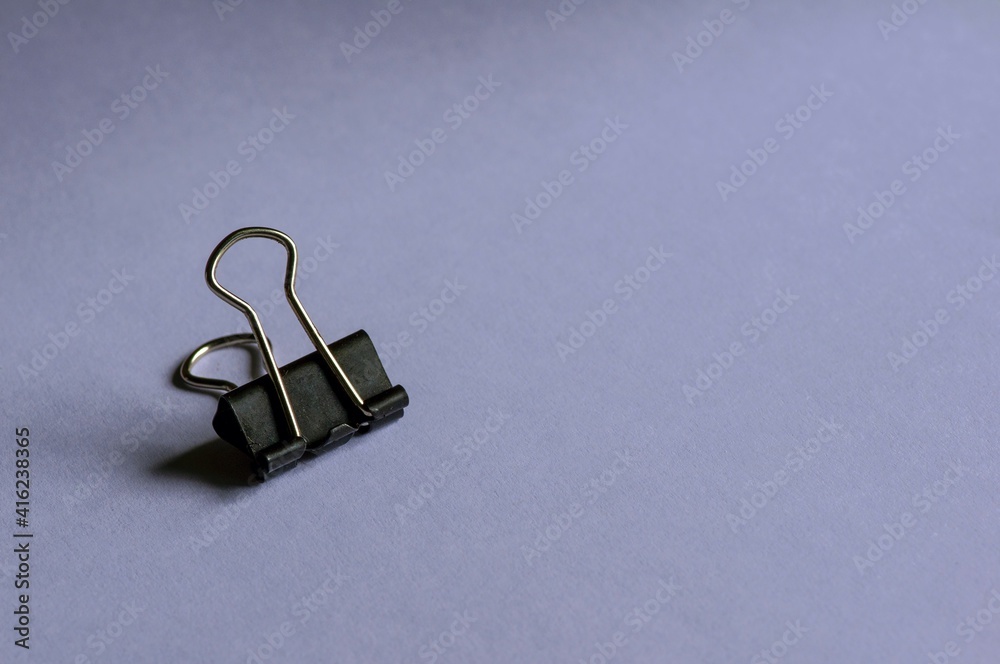 Paperclip, white papers for note on white paper background Paperclip, white papers for note on white paper background