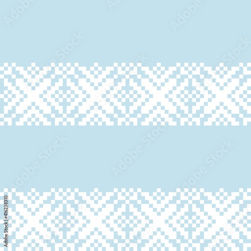 Pastel Christmas Fair Isle Seamless Pattern Background