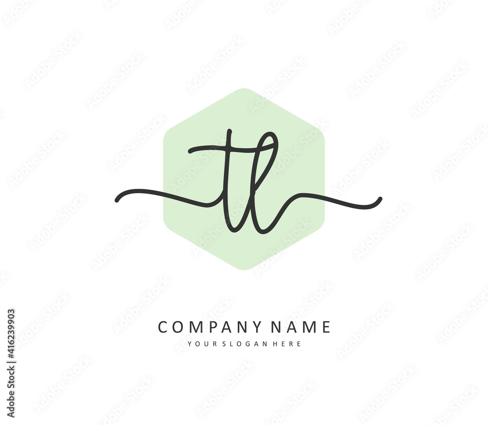 TL Initial letter handwriting and signature logo. A concept handwriting initial logo with template element. TL Initial letter handwriting and signature logo. A concept handwriting initial logo with template element.