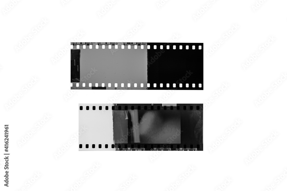 (35 mm.)Vintage film frame.With white space.film camera.