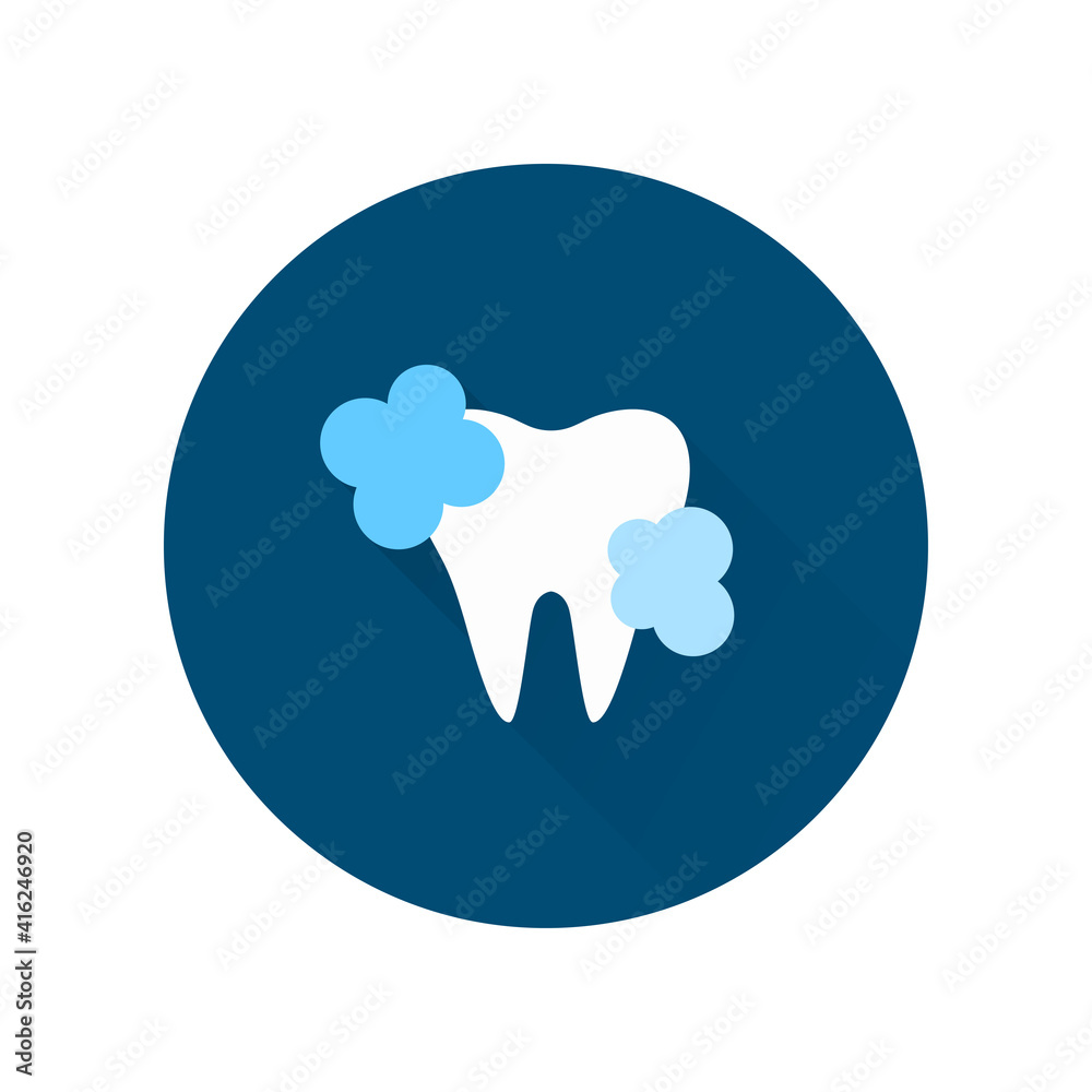 Clean Tooth neon icon. Sign for dentistry clinic. Orthodontics concept. Clean Tooth neon icon. Sign for dentistry clinic. Orthodontics concept.