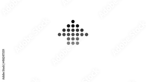 Swipe up icon. Scroll arrow up drag button up social media interface action icon. Motion graphic.
