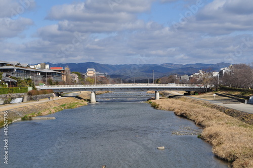 京都　鴨川　丸太町橋
