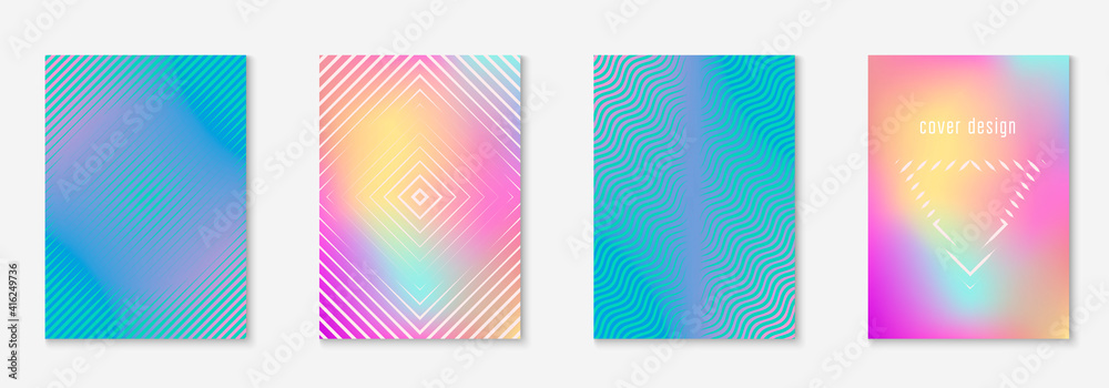 Poster design modern with minimalist geometric lines and shapes.