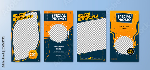 Trendy editable social media story banner. Modern advertisement post template. Stylish background. Suitable for fashion post content, culinary, digital marketing, sale promotion, new product