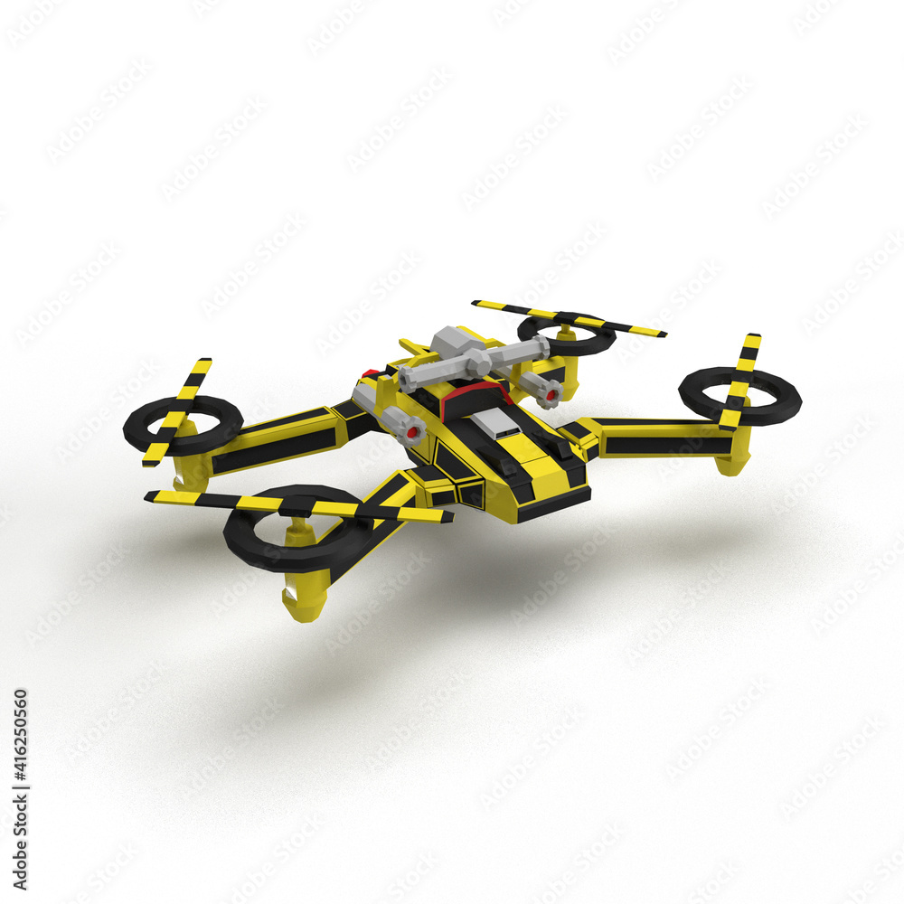 drone on white background drone on white background